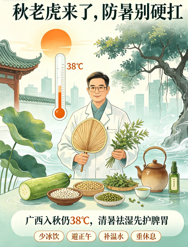 广西立秋仍飙38℃！中医科提醒：秋老虎湿热最重，这样防暑不伤脾胃